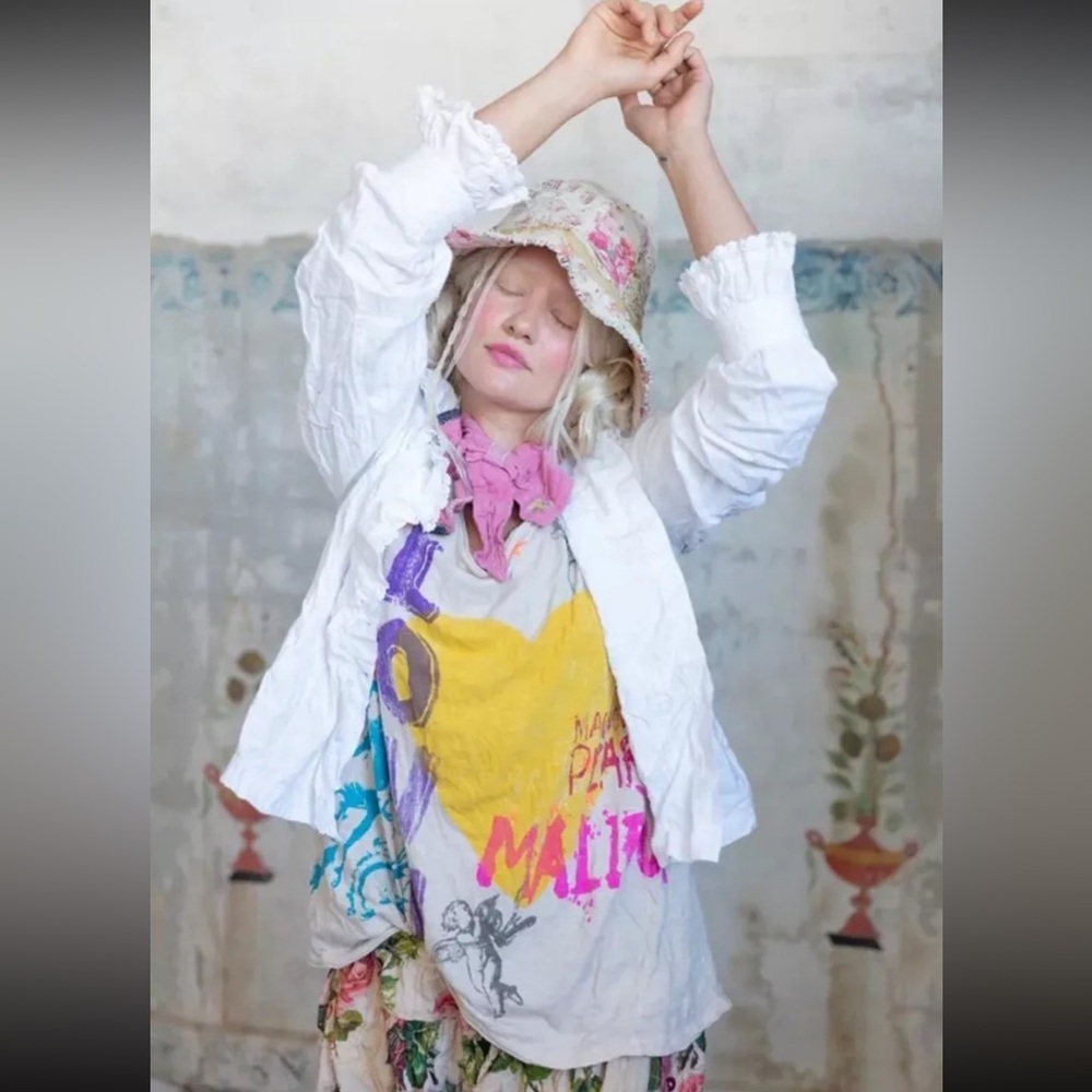 NWT MAGNOLIA PEARL Malibu Dante T Tee SHIRT OS NEW NEVER Worn Cotton Great Color